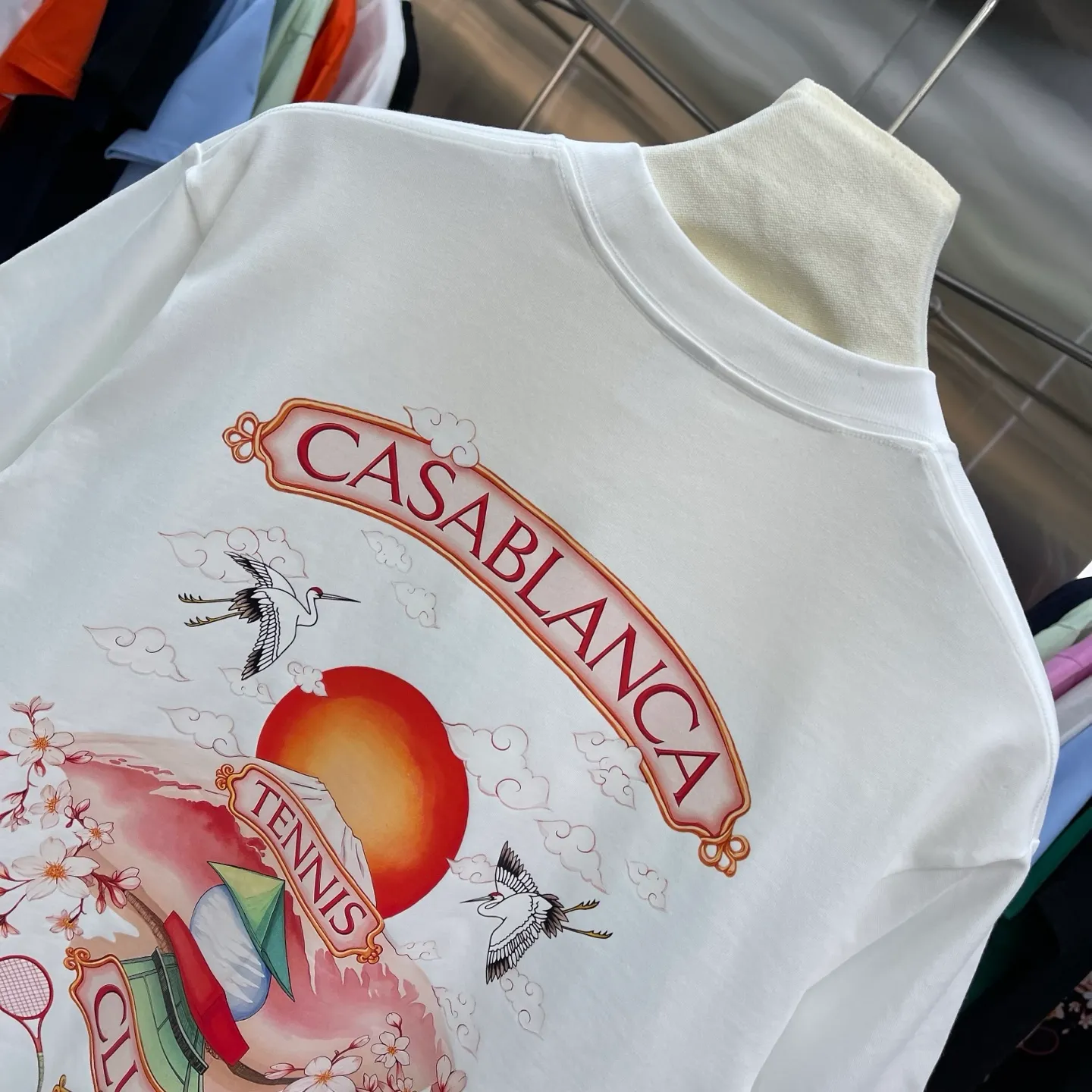 New Arrival Casablanca Classic Series T ～ ， ， 。 ， Classic ， In Stock ！ ：White Black Green Gray Light Green Blue Royal Blue Orange（8 ） Size：S M L XL XXL